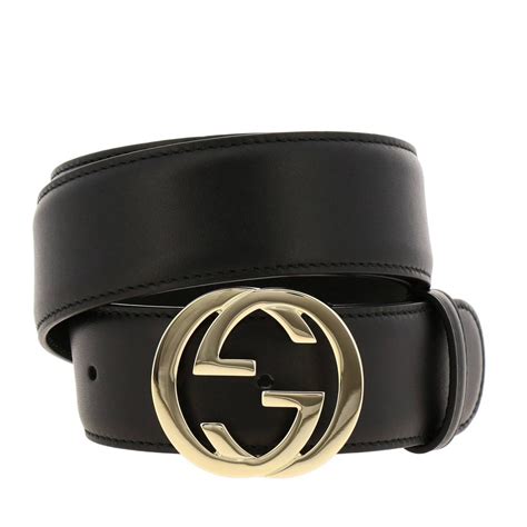 cintura gucci con g nera|cintura Gucci outlet.